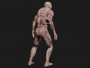 monster alien low-poly game-ready 3D Model