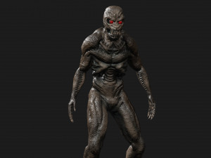 monster alien low-poly game-ready 3D Model