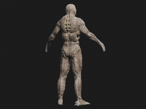monster alien low-poly game-ready 3D Model