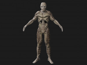 monster alien low-poly game-ready 3D Model