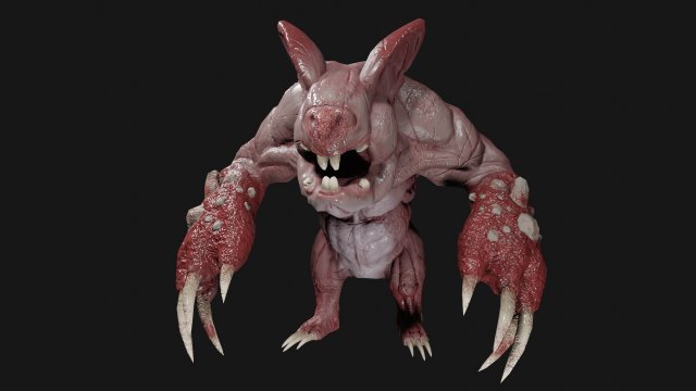 mole mutant Modello 3D .c4d .max .obj .3ds .fbx .stl .blend 