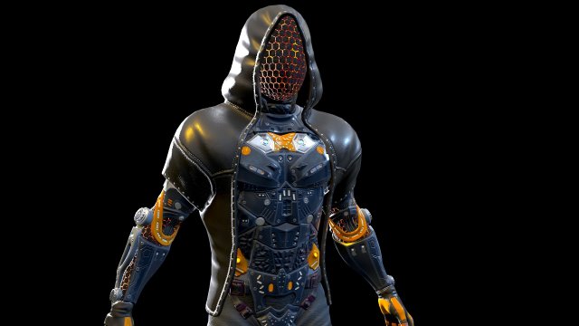 sci-fi character 2 low-poly 3Dモデル .c4d .max .obj .3ds .fbx .stl .blend 