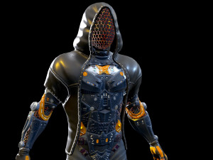 sci-fi character 2 low-poly 3D 模型