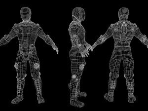 sci-fi character 2 low-poly 3Dモデル