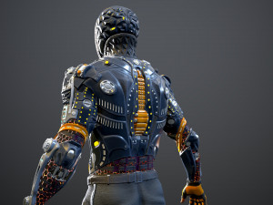 sci-fi character 2 low-poly 3Dモデル