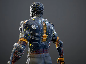 sci-fi character 2 low-poly 3D Model