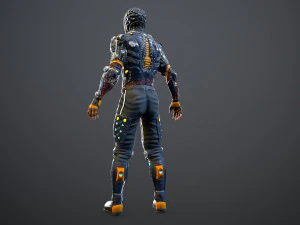 sci-fi character 2 low-poly 3D Model