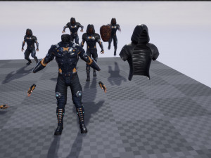 sci-fi character 2 low-poly 3Dモデル