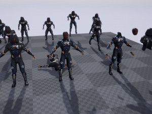 sci-fi character 2 low-poly 3Dモデル