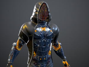 sci-fi character 2 low-poly 3Dモデル