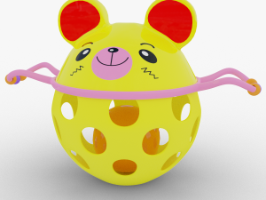 baby rattle toy bear 3D 模型