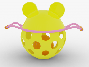 baby rattle toy bear Modèle 3D