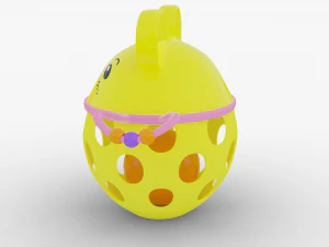 baby rattle toy bear 3D Model