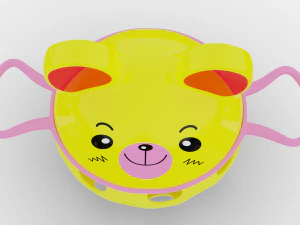 baby rattle toy bear 3D Model