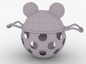 baby rattle toy bear Modèle 3D