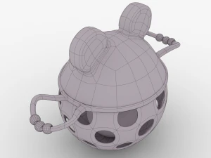 baby rattle toy bear 3D Model