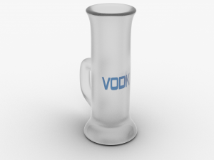 glass for vodka 3D 模型
