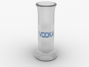 glass for vodka 3D 모델