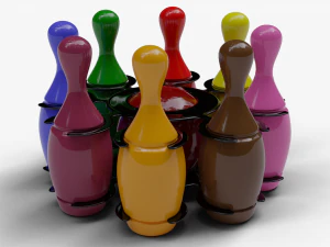 baby bowling set toy 3D Model