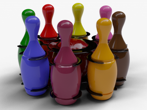 baby bowling set toy 3D Модель