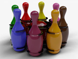 baby bowling set toy 3D Model
