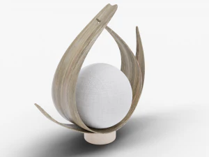 침대 옆 테이블 램프 3D 모델