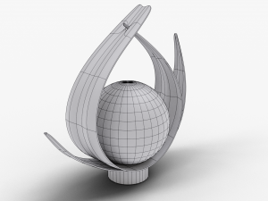 bedside table lamp 3D Модель