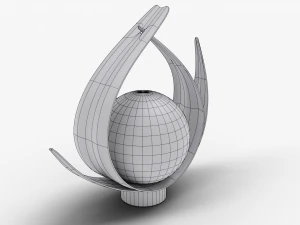 bedside table lamp 3D Model