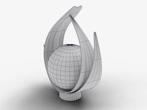 bedside table lamp 3D Модель