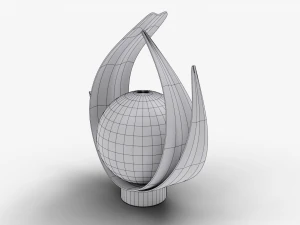 bedside table lamp 3D Model