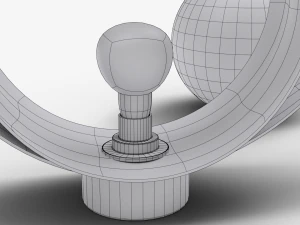 bedside table lamp 3D Model
