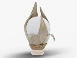 침대 옆 테이블 램프 3D 모델