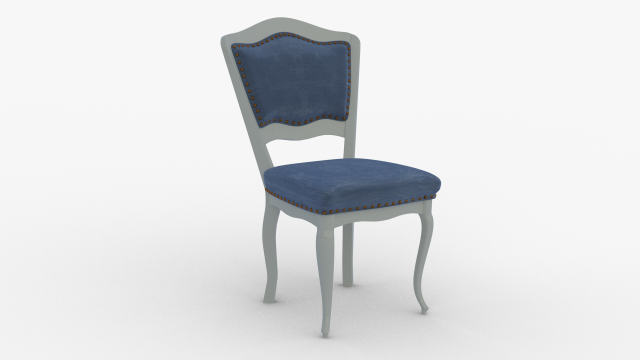 classic dining chair 3D 모델 .c4d .max .obj .3ds .fbx .stl .blend 