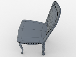 classic dining chair 3D 모델