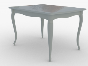 3d classic dining table Model 3D