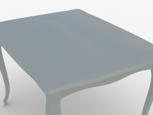 3d classic dining table Model 3D