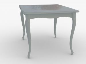 3d classic dining table Model 3D