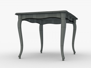 3d classic dining table Model 3D