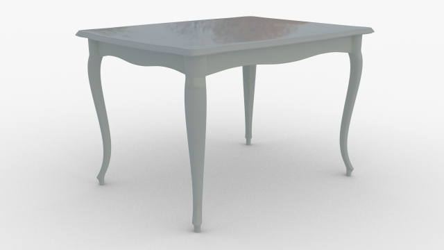 3d classic dining table Model 3D .c4d .max .obj .3ds .fbx .stl .blend 
