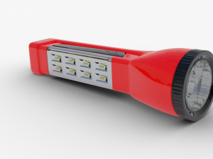 flashlight led solar power Model 3D