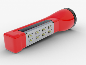 flashlight led solar power Model 3D
