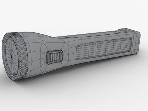 flashlight led solar power Model 3D