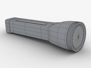 flashlight led solar power Model 3D