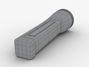 flashlight led solar power Model 3D