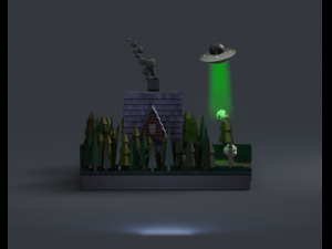 house in the forest Modelo 3D