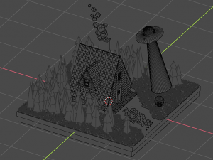house in the forest Modelo 3D