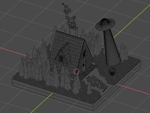 house in the forest 3D Model
