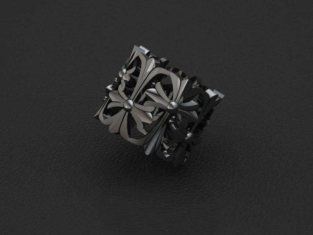 Medieval ring 3d print model 3D Print Model .c4d .max .obj .3ds .fbx .stl .blend 