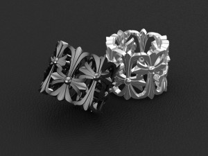 Medieval ring 3d print model Model Cetak 3D