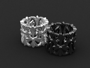 Medieval ring 3d print model Model Cetak 3D